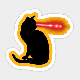 Laser Black Cat Sticker